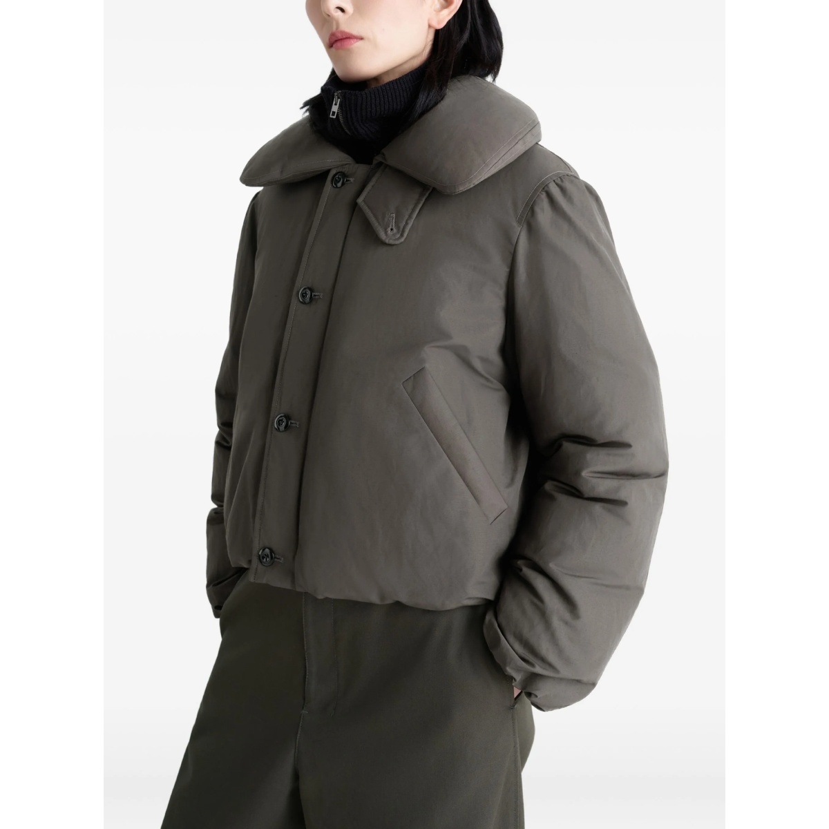 bubble-collar puffer jacket - Img 4