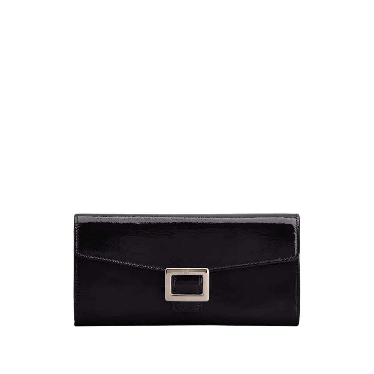 buckle-fastening leather wallet