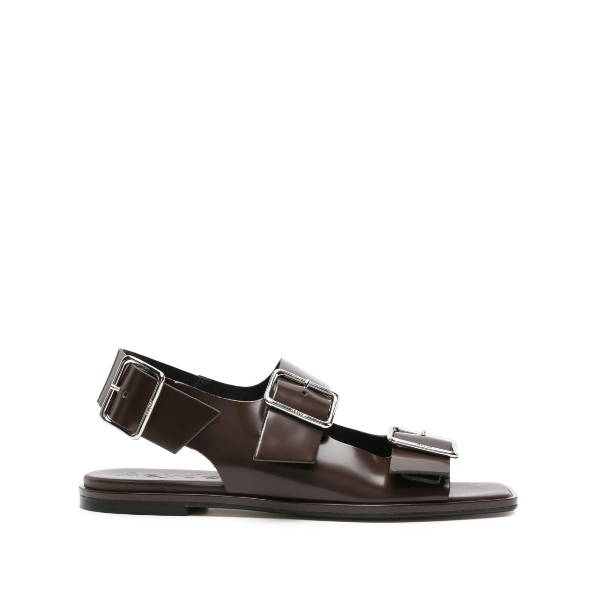 buckle-straps leather sandals