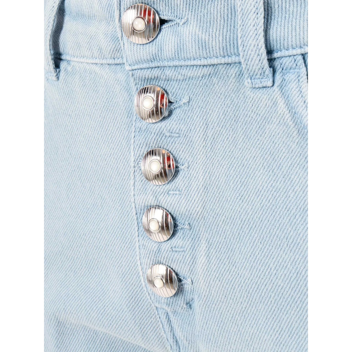 button cropped jeans - Img 3