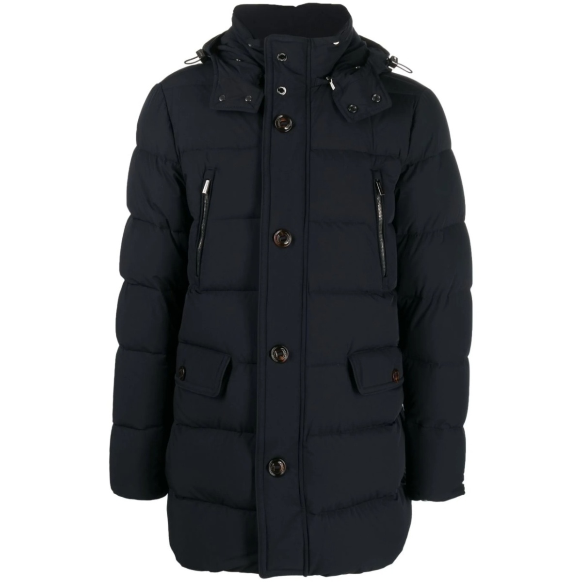 button-down padded coat
