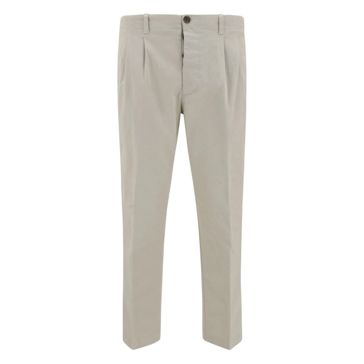 button-fastening trousers