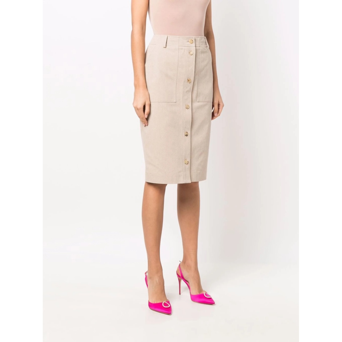 button-up midi skirt - Img 3