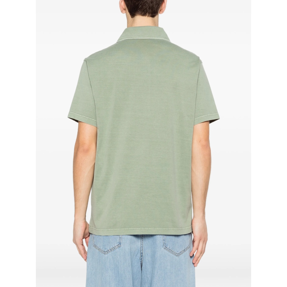 buttoned short-sleeve polo shirt - Img 4