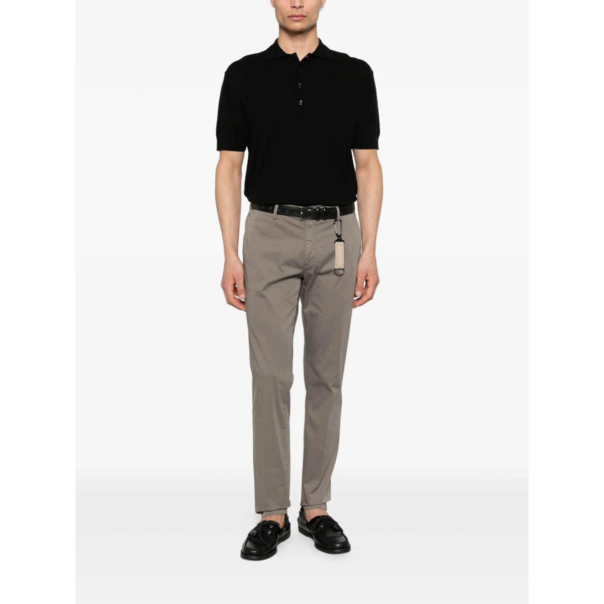 buttoned short-sleeve polo shirt - Img 2