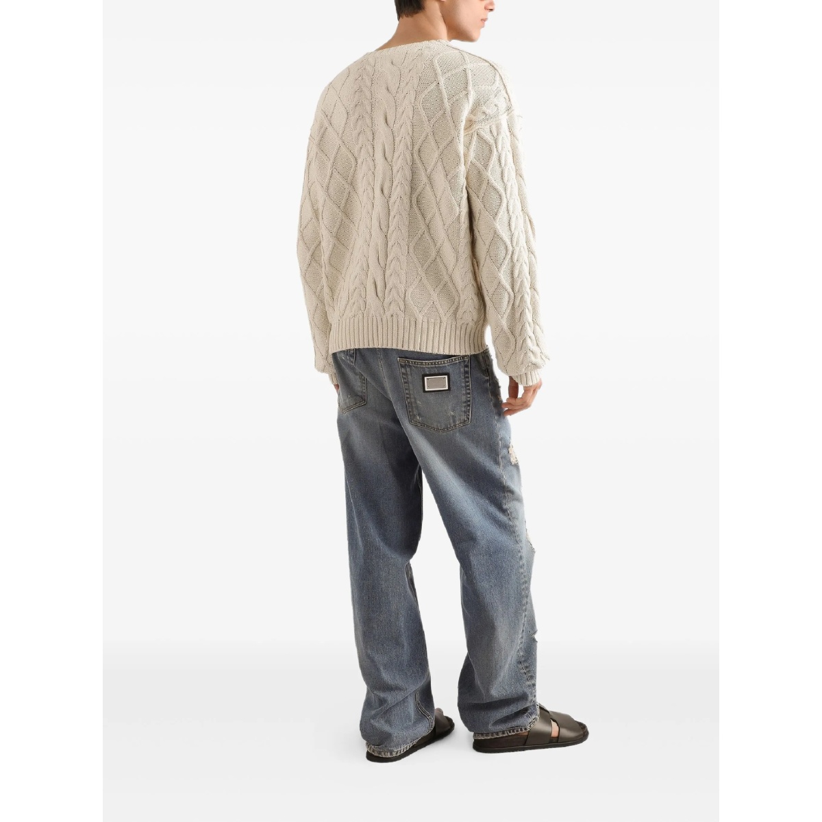 cable-knit logo sweater - Img 3