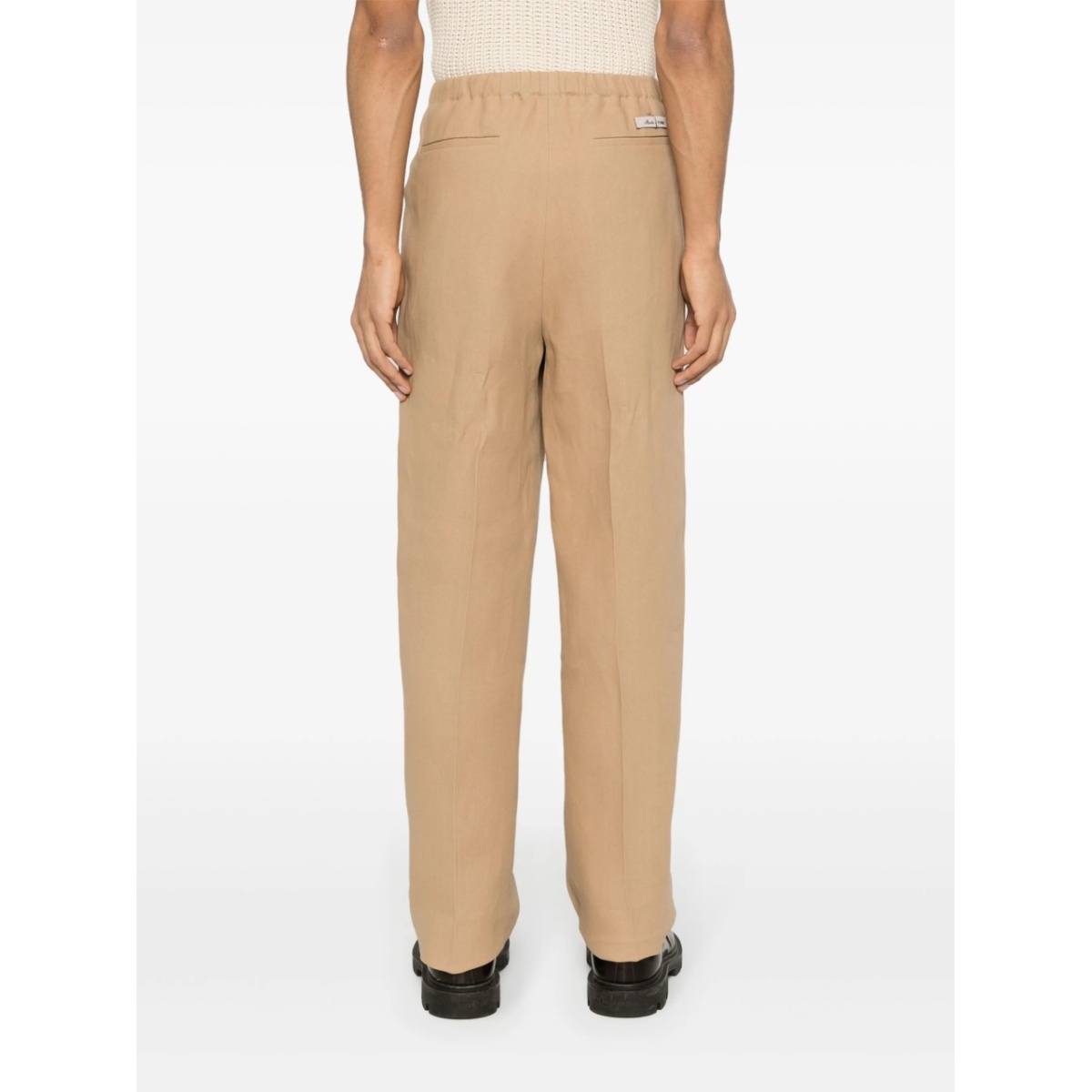 canvas straight-leg trousers - Img 4