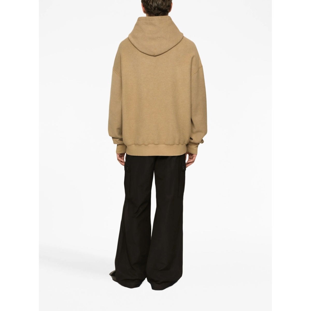 cargo-pocket logo-plaque cotton trousers - Img 4