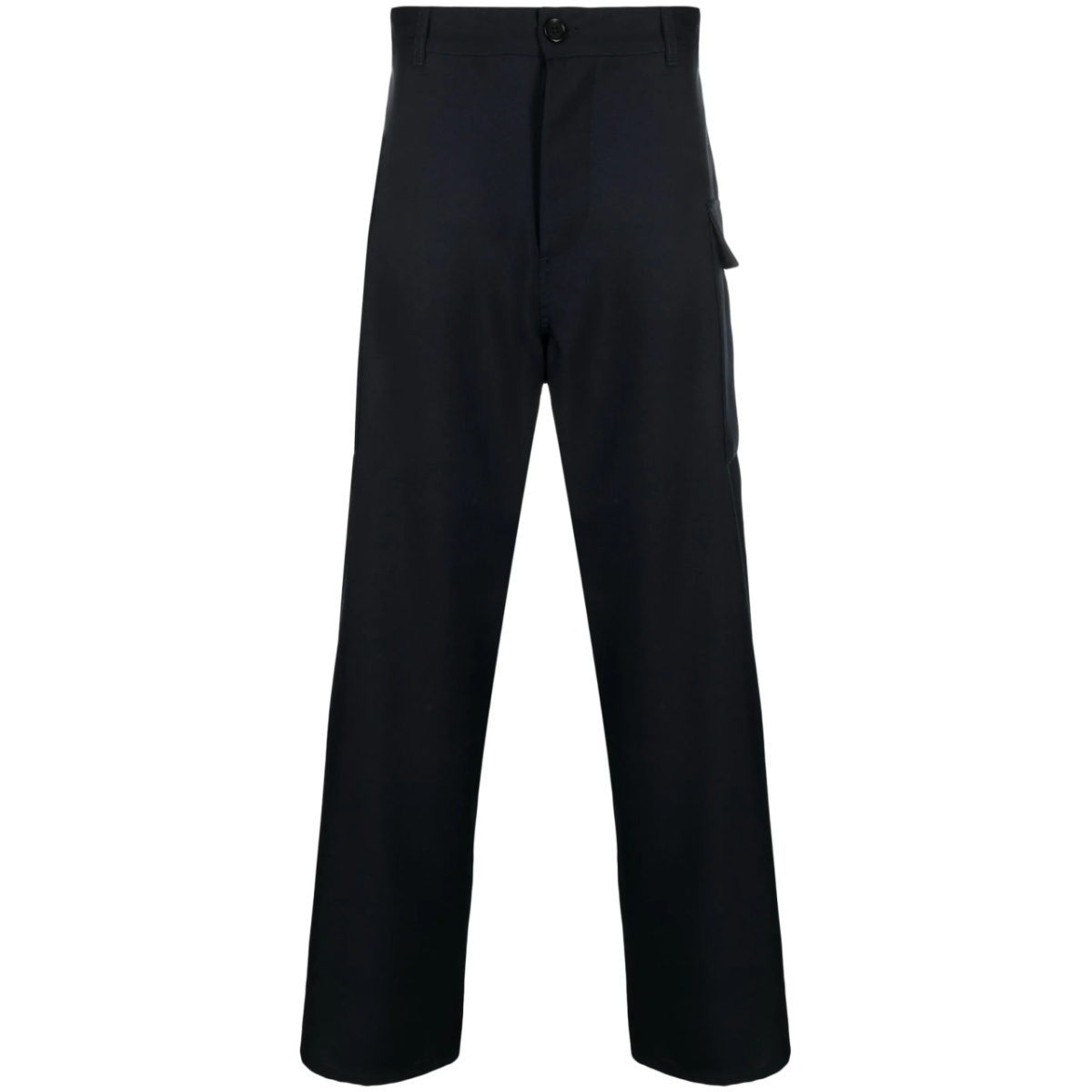 cargo-pocket wool trousers
