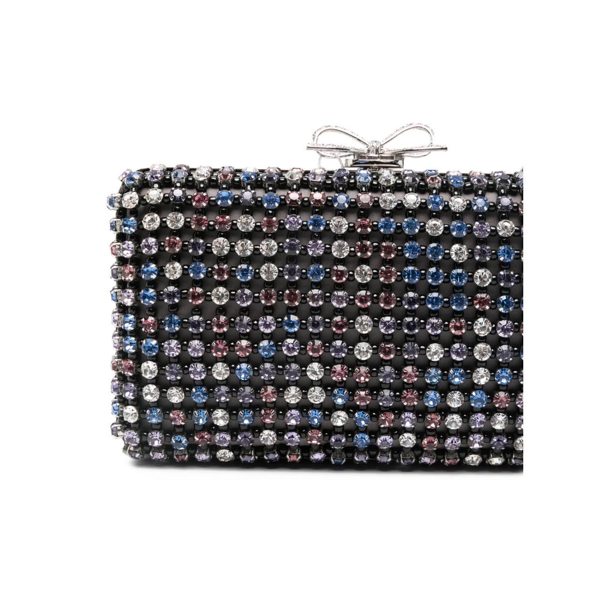 chainmail crystal-embellished mini clutch bag - Img 4