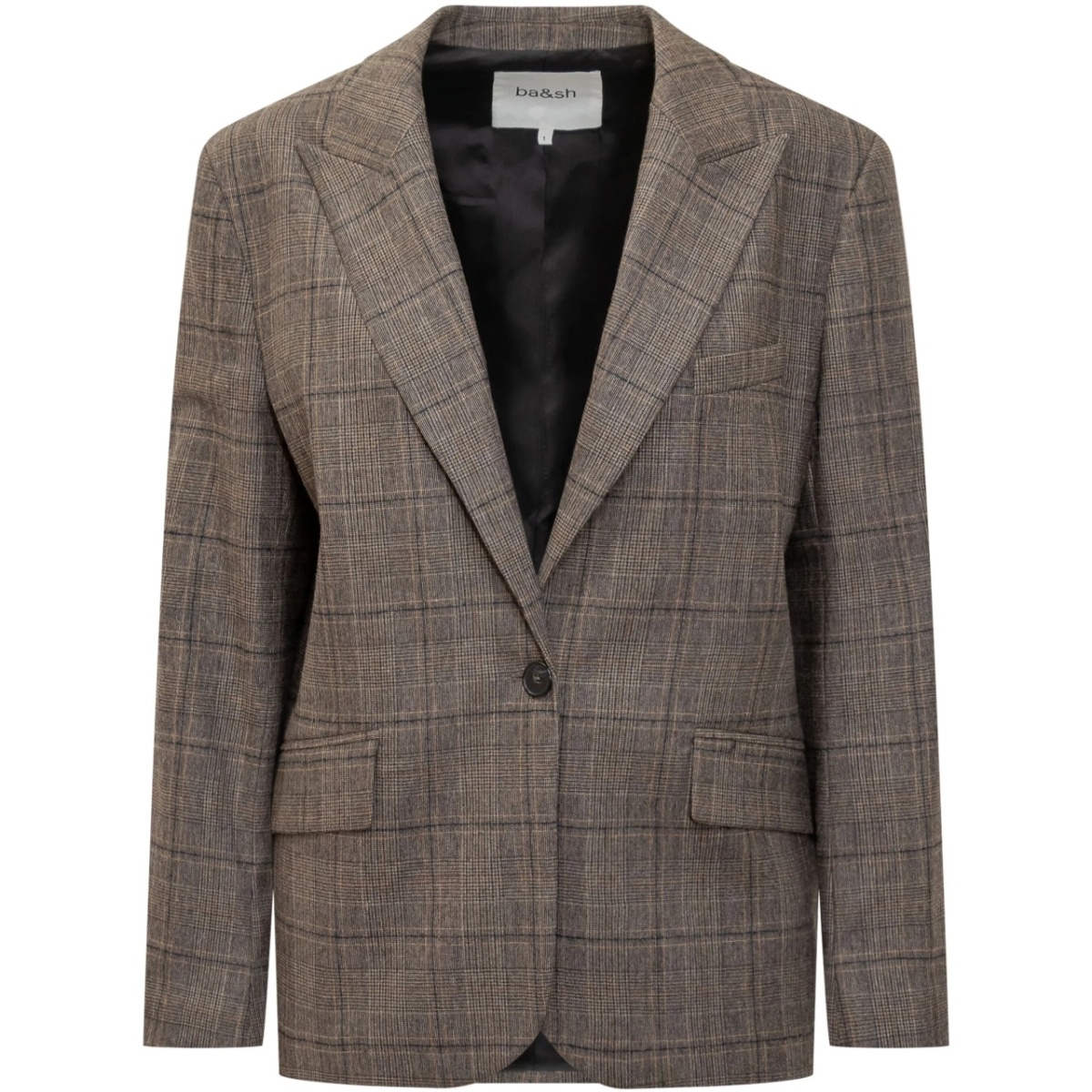 checked blazer