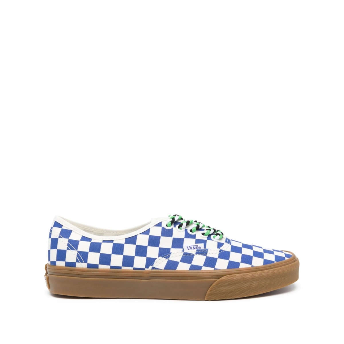 checked canvas sneakers