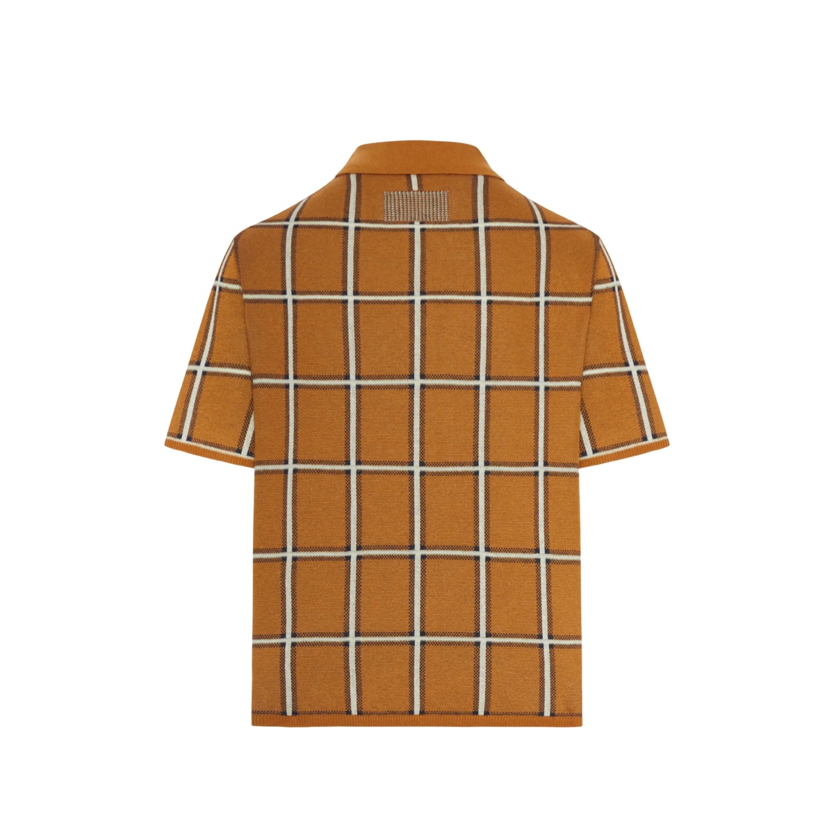 checked collared top - Img 2