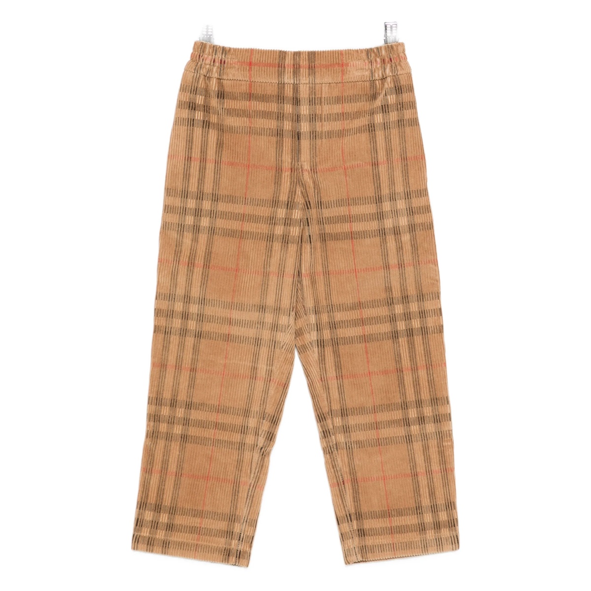 checked corduroy trousers