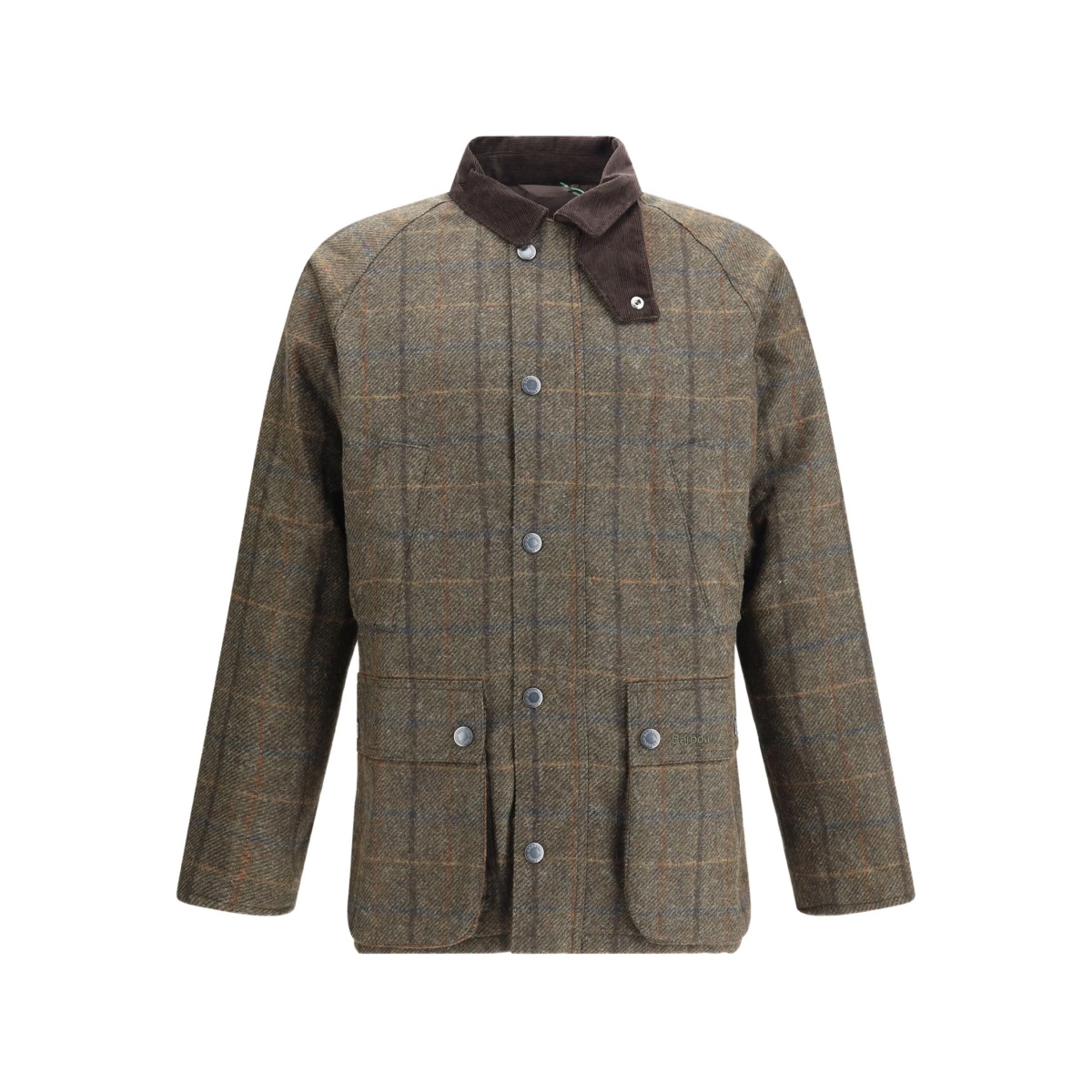 checked long-sleeves jacket