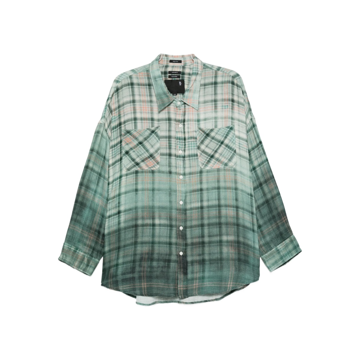 checked-pattern shirt