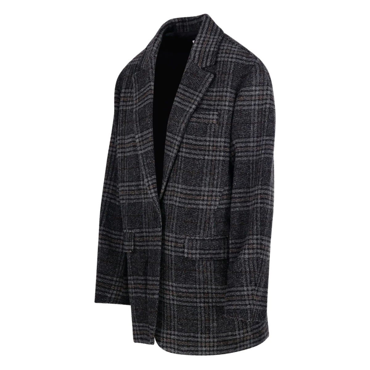 checked single-breasted blazer - Img 3