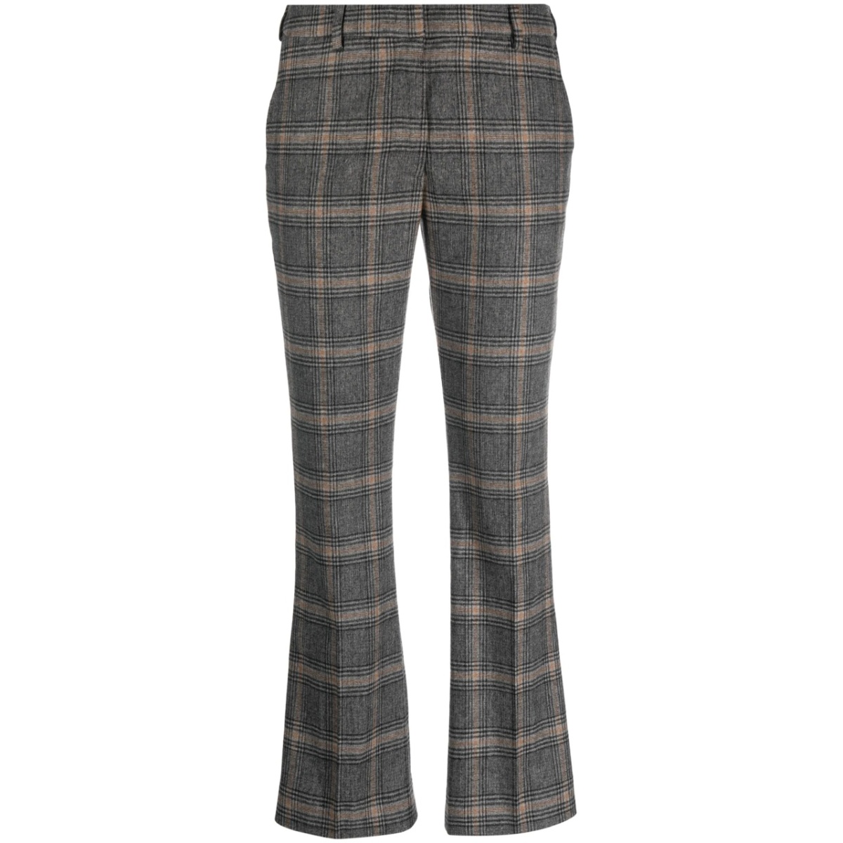 checked tailored trousers