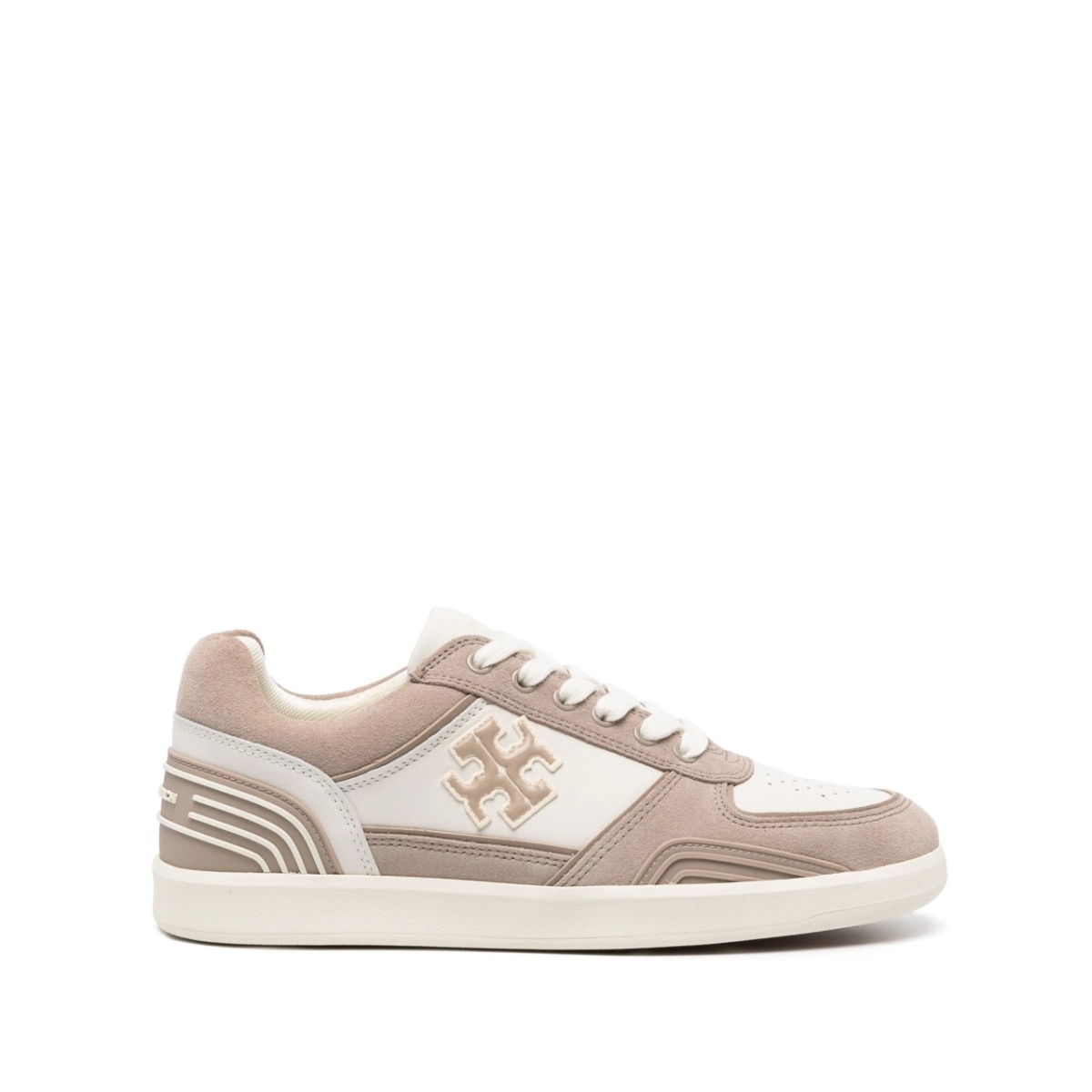Clover Court panelled suede sneakers