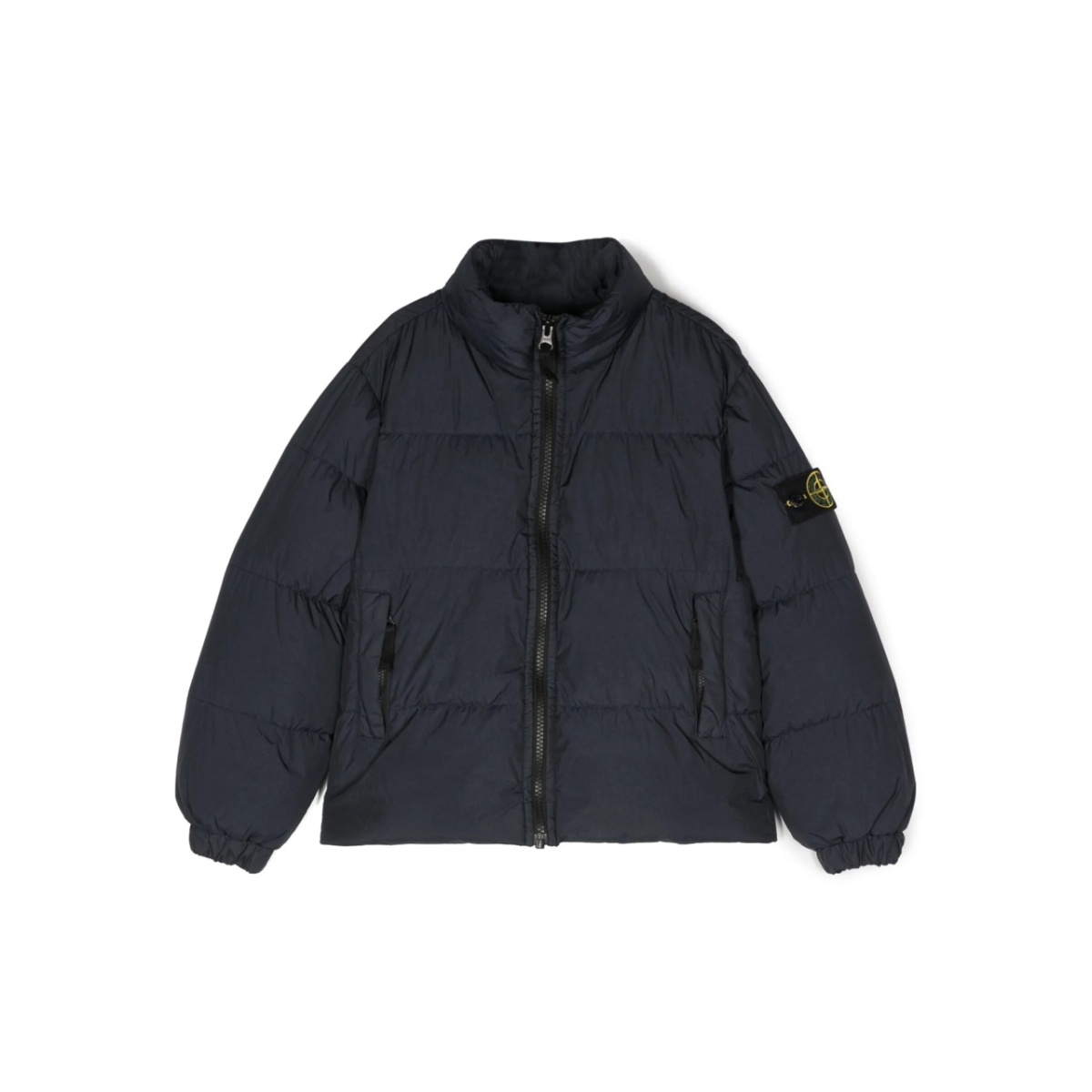 compass-motif padded jacket