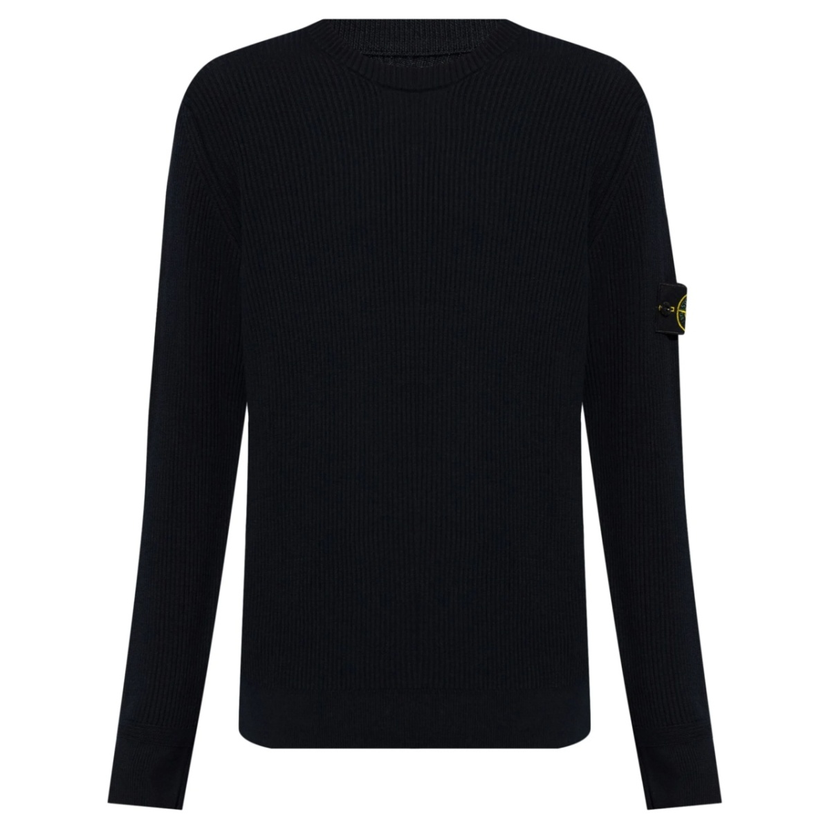 Compass-motif wool jumper