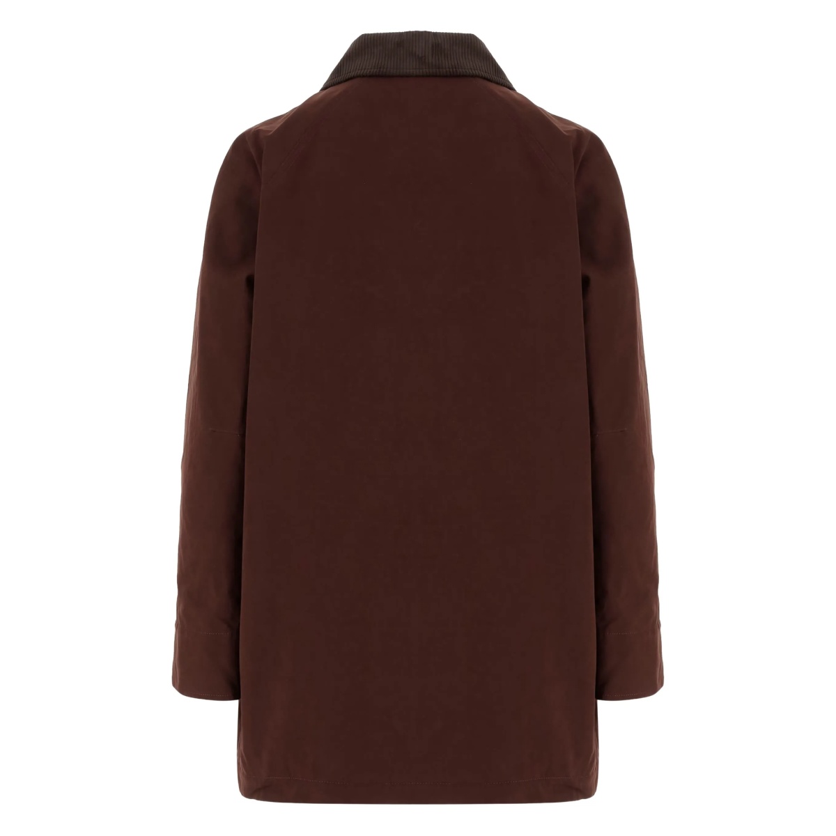 contrast-collar patch-pocket coat - Img 2