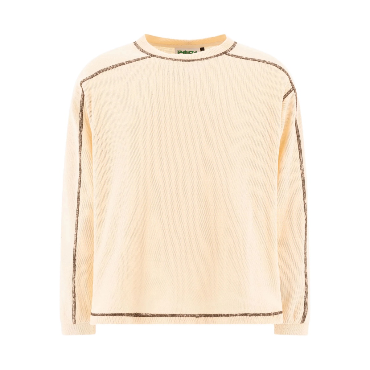contrast-stitching sweatshirt
