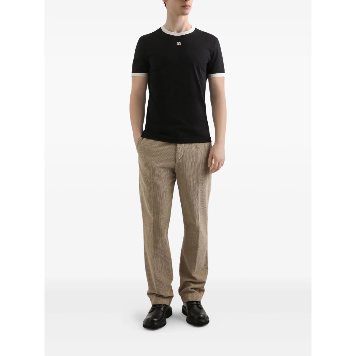 corduroy-pinwale trousers