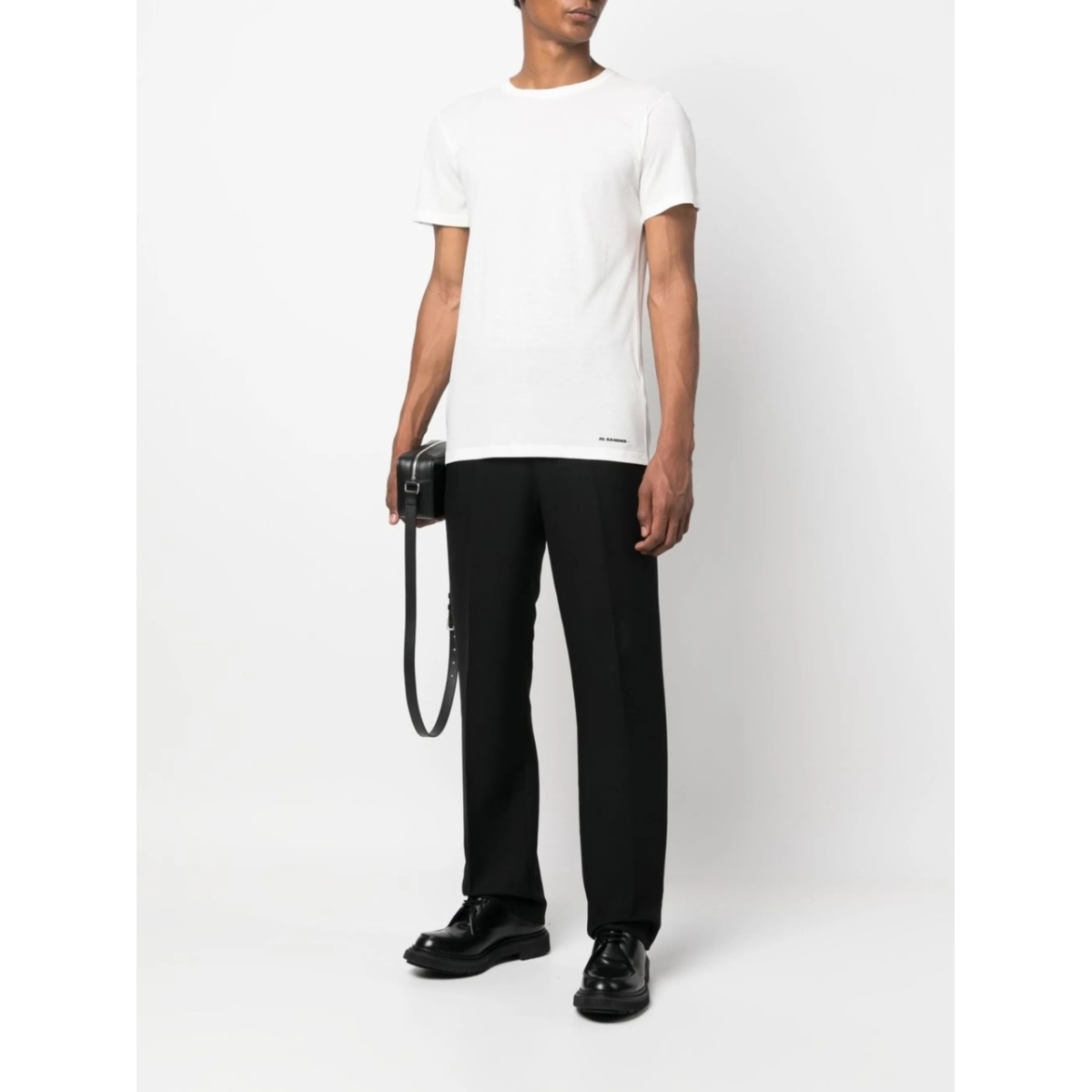 crew-neck fitted T-shirt - Img 2