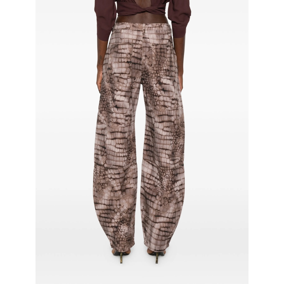 crocodile-effect jeans - Img 4