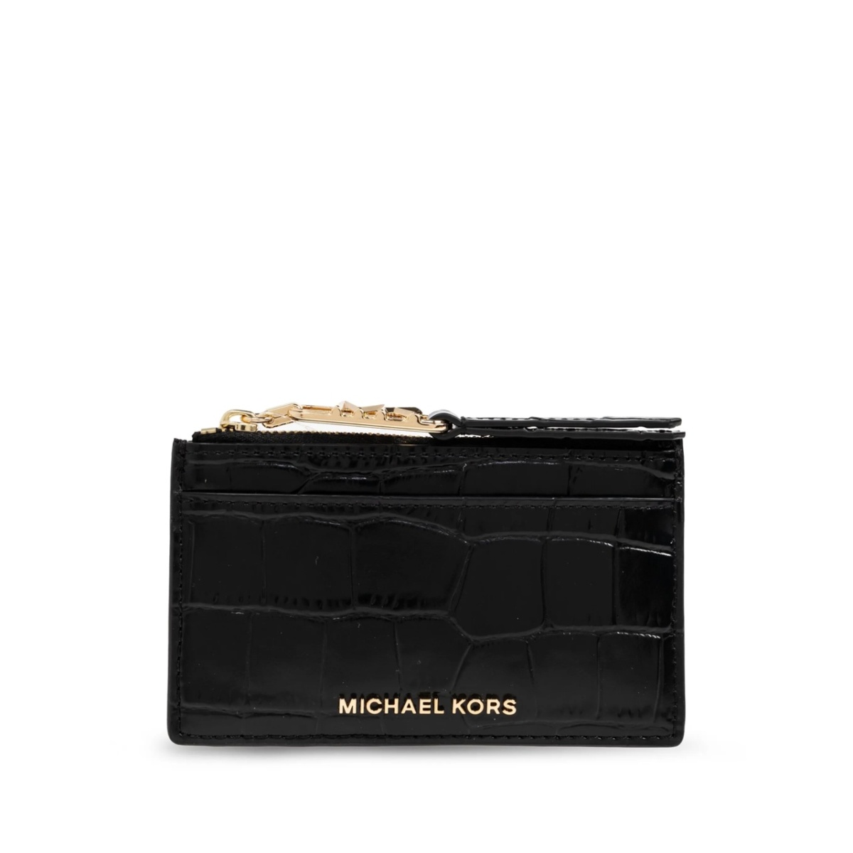 crocodile-embossed cardholder