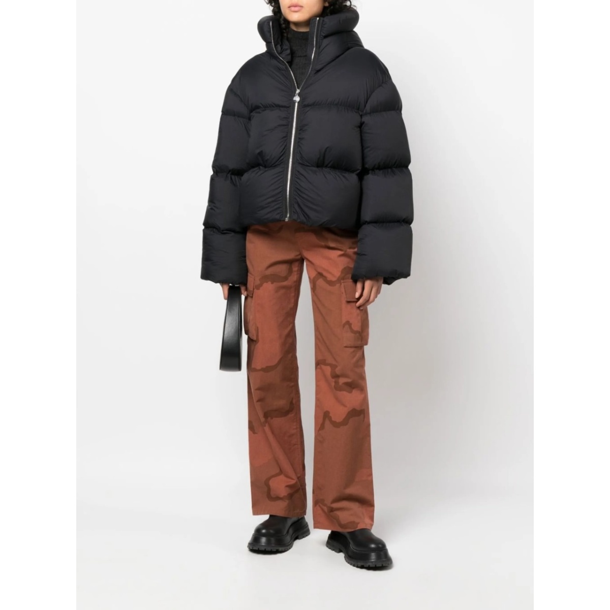 cropped puffer jacket - Img 2