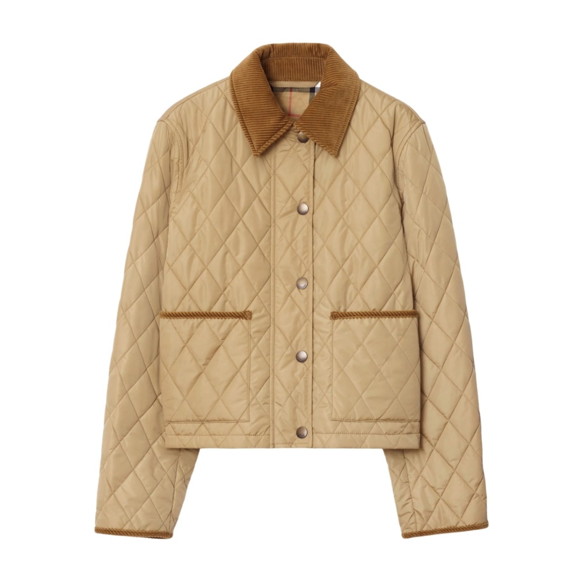 cropped quilted jacket