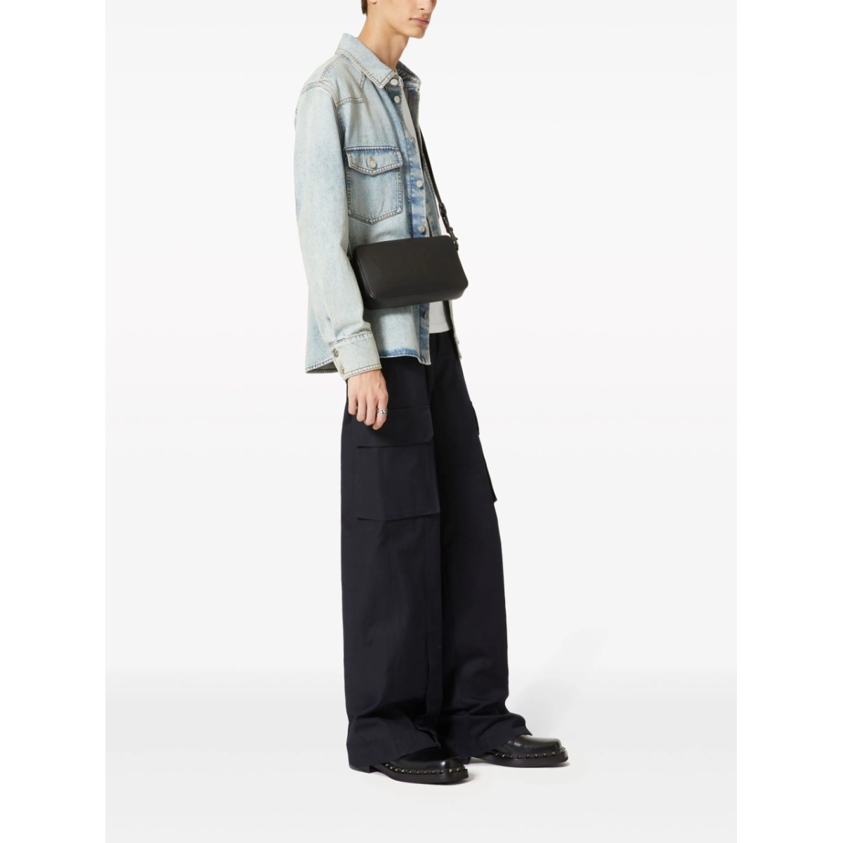 cut-out denim shirt - Img 2