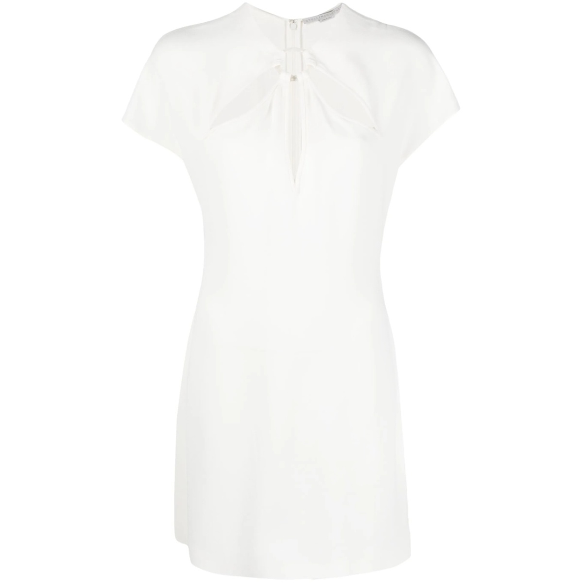 cut-out short-sleeve minidress