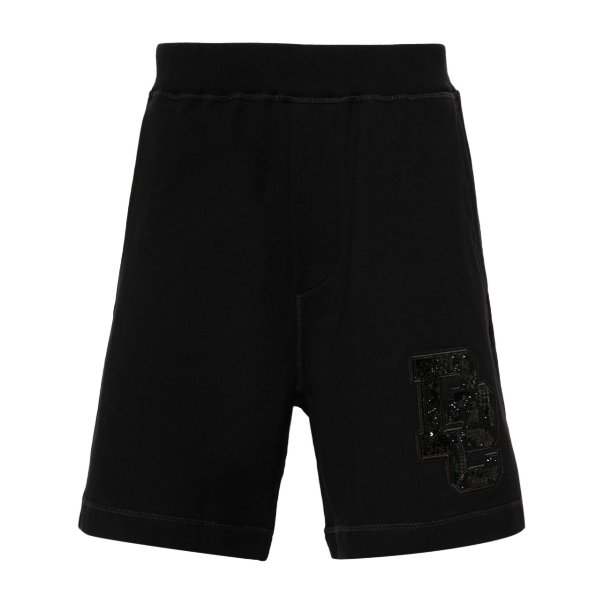 D2-appliqué track shorts