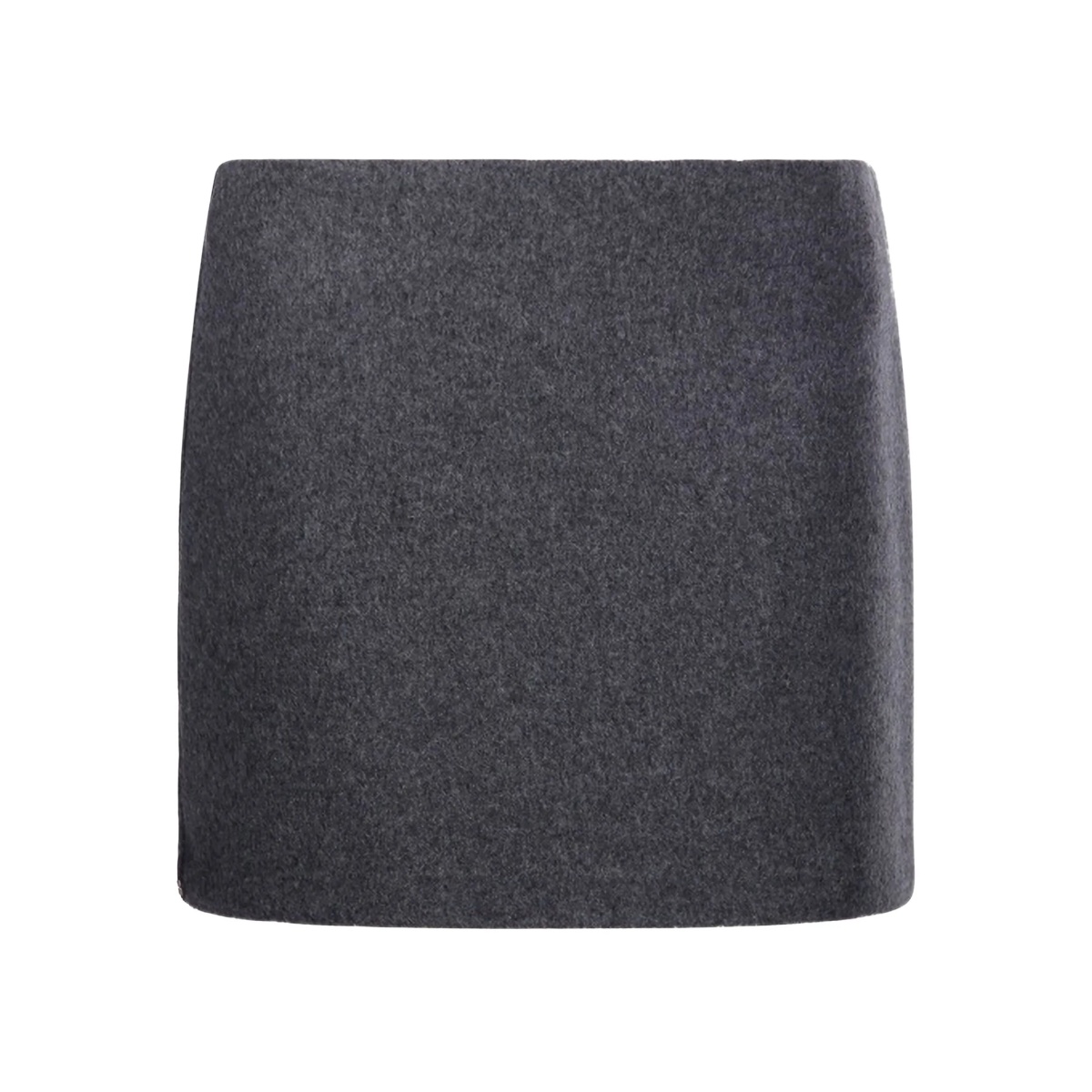 darted wool skirt