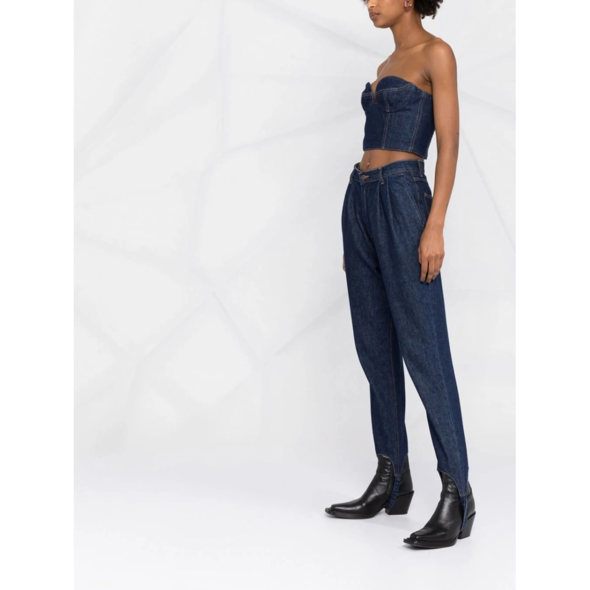 denim corset top - Img 4