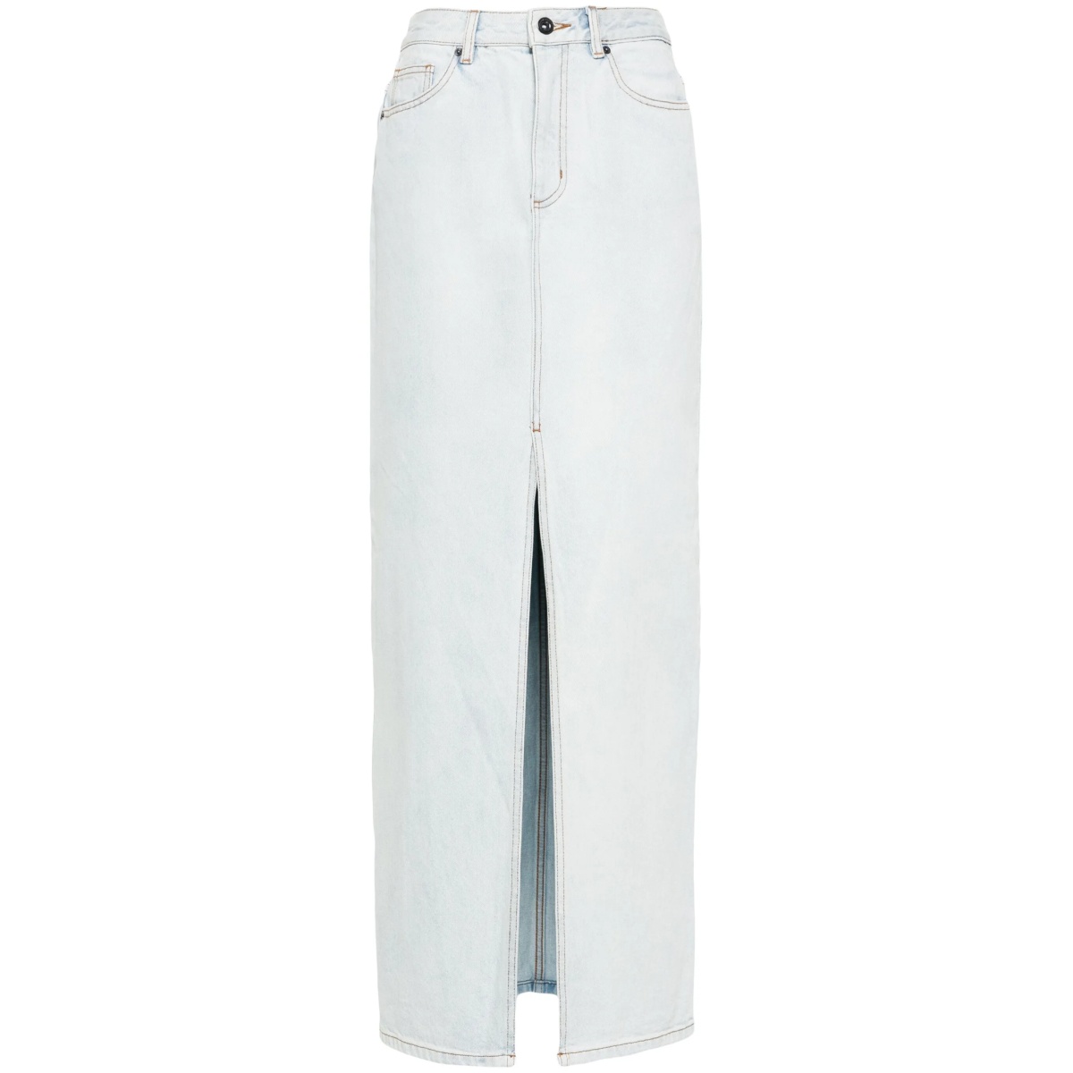 denim maxi skirt