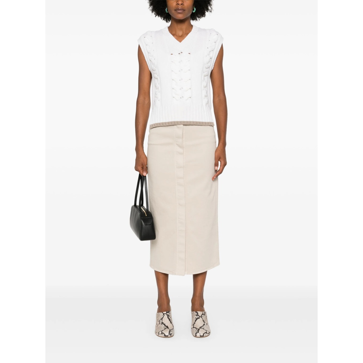 denim midi skirt - Img 2