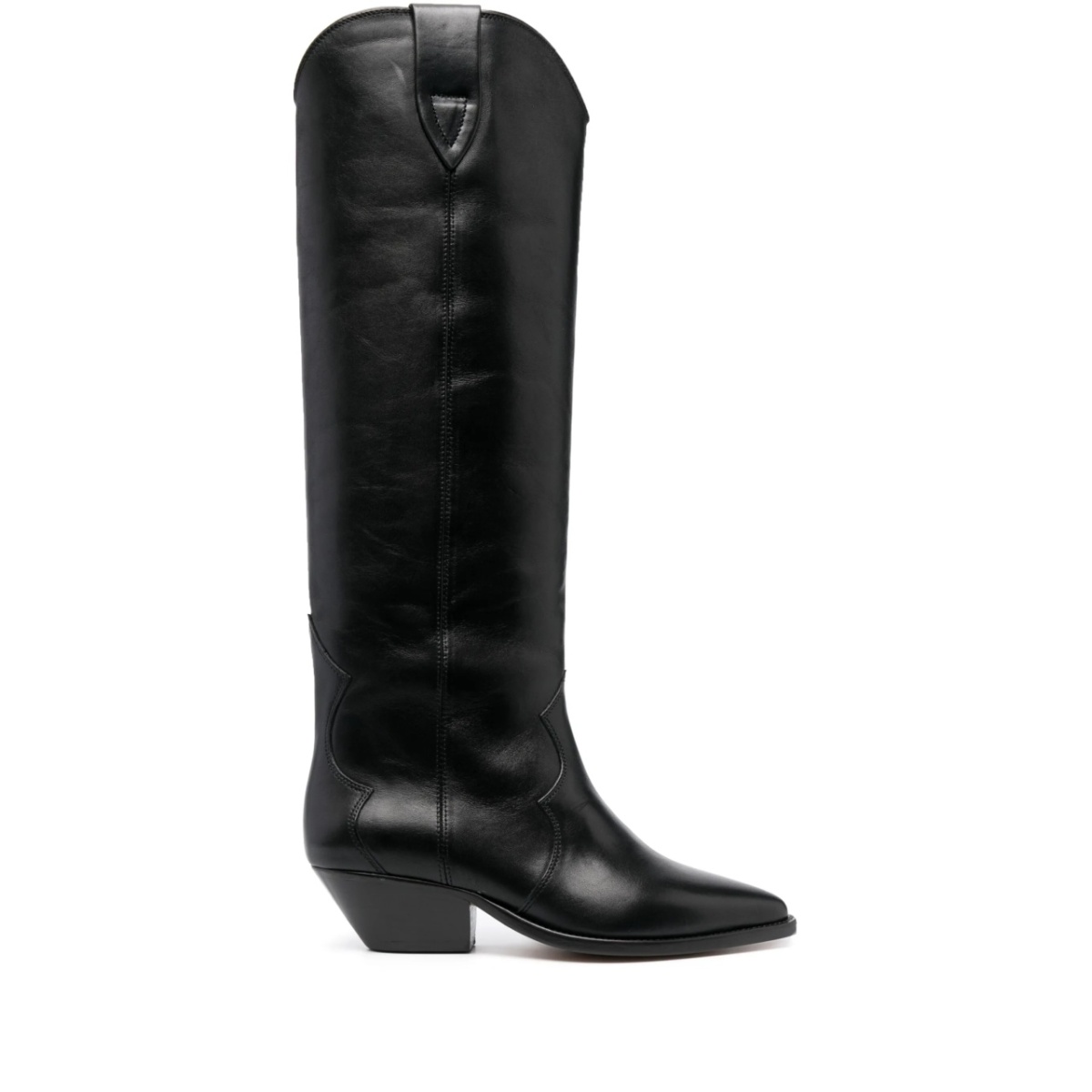 Denvee 40mm leather knee-high boots