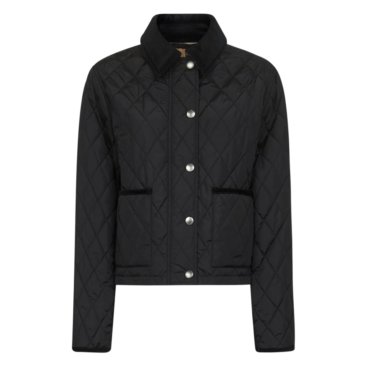 diamond-quilted jacket