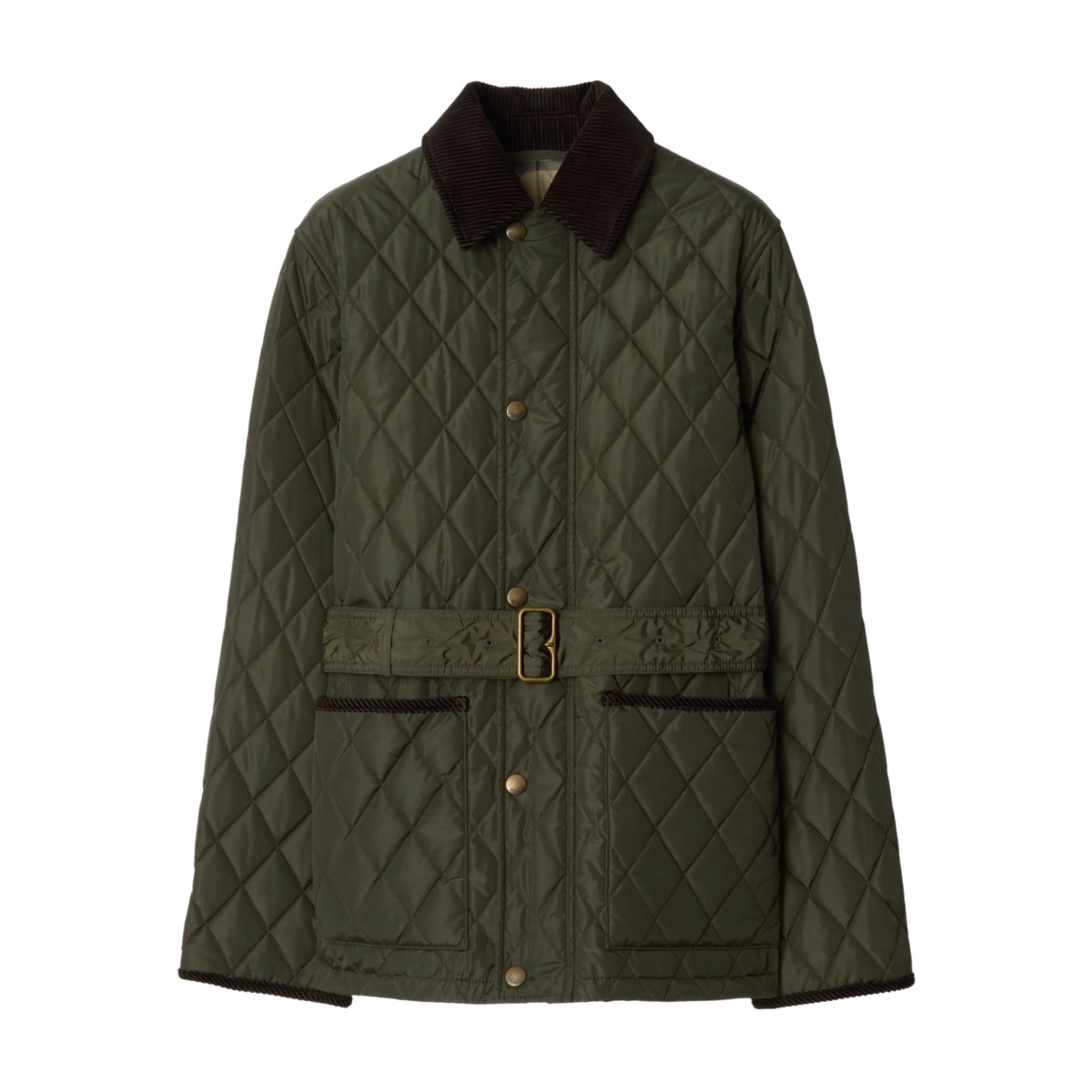 diamond-quilted jacket