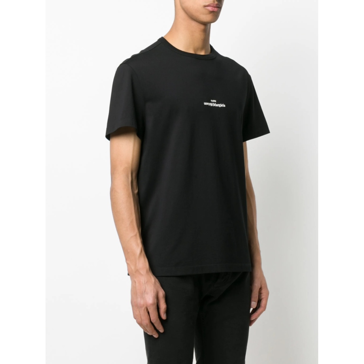 distorted-logo cotton T-shirt - Img 3