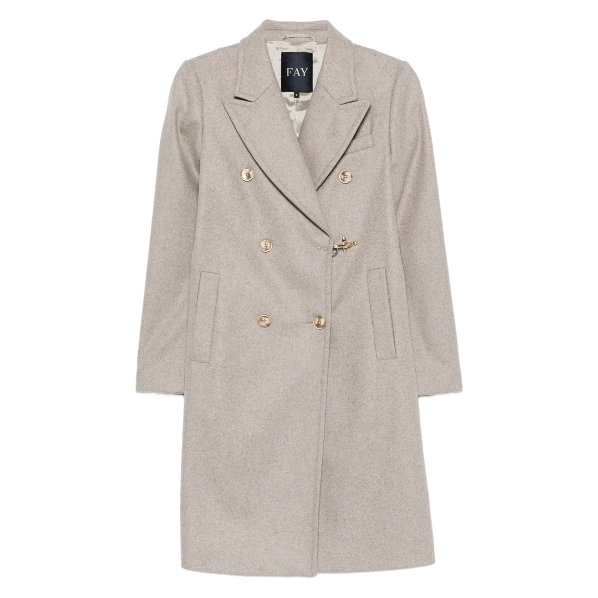 double-breasted clasp coat