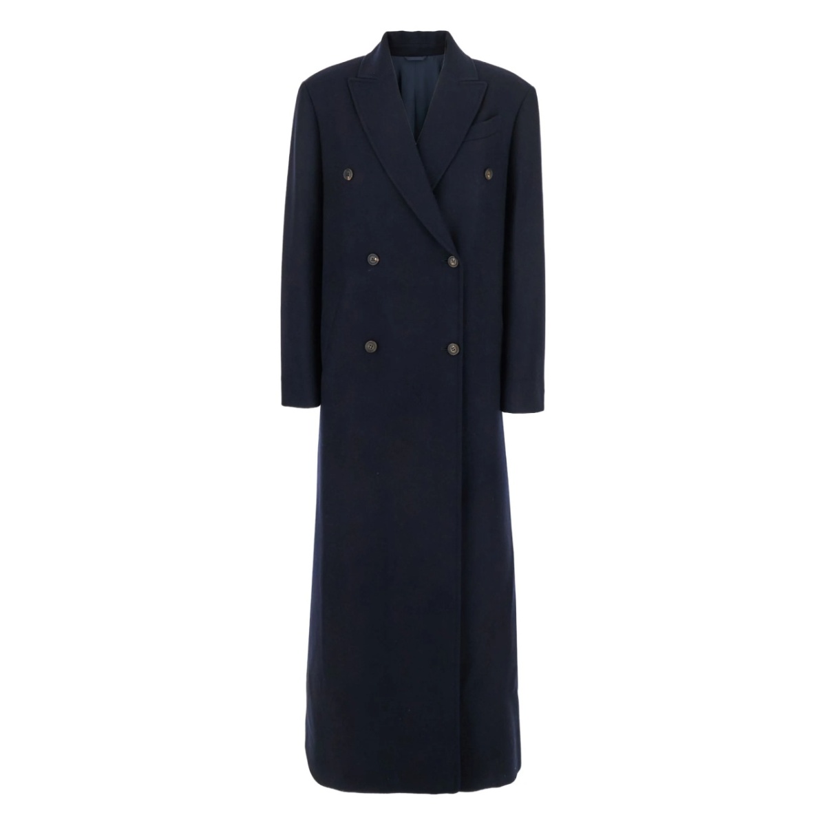 double-breasted long coat