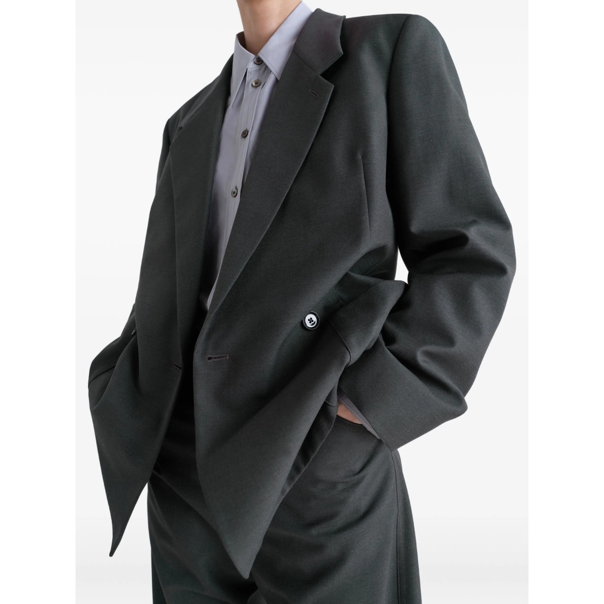 double-breasted patch-pocket blazer - Img 4
