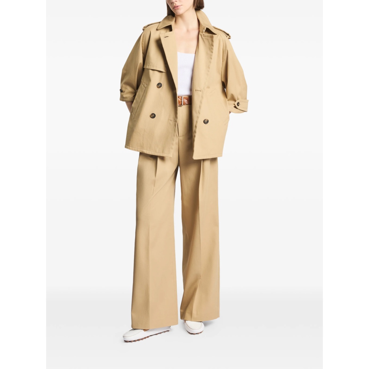 double-breasted trench jacket - Img 2