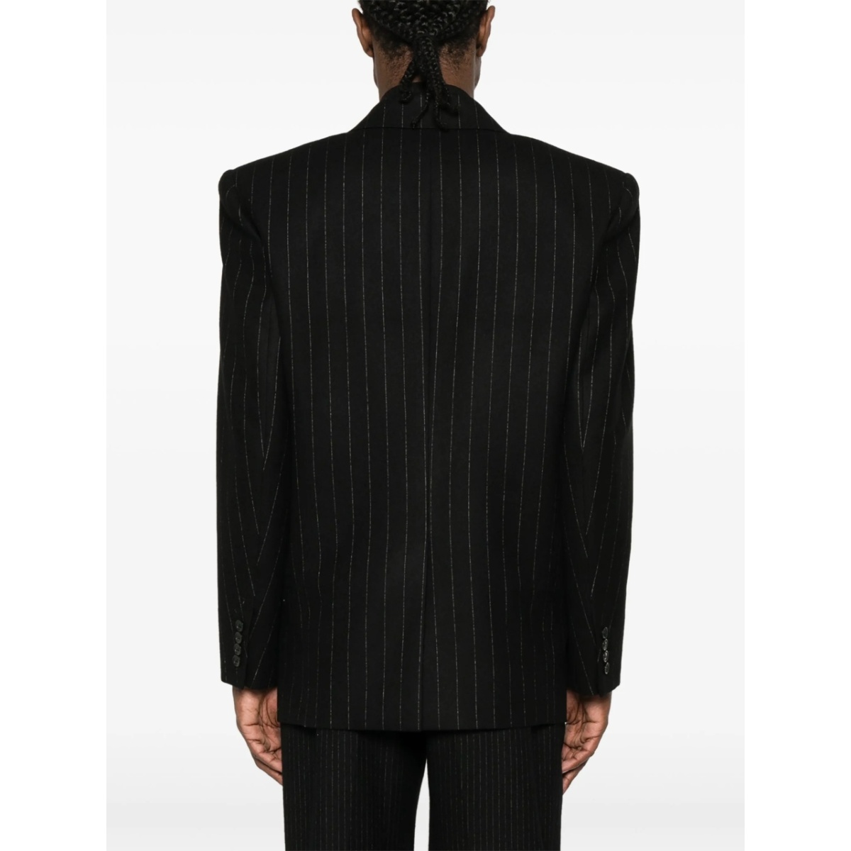 double-breasted wool blazer - Img 4