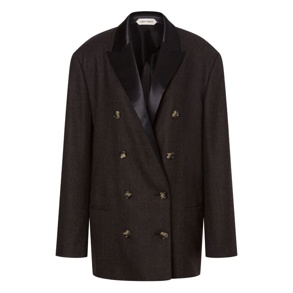 double-breasted wool blazer